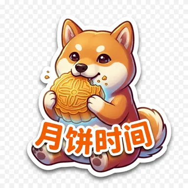 Mid-Autumn Festival sticker sample